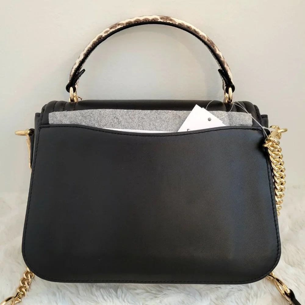Coach Marlie Top Handle Satchel With Border Quilting - Picture 2 of 9